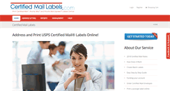 Desktop Screenshot of certifiedmaillabels.com
